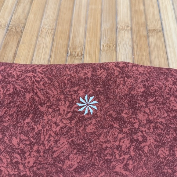 Athleta Rust Colored Salutation Leggings - Picture 3 of 4